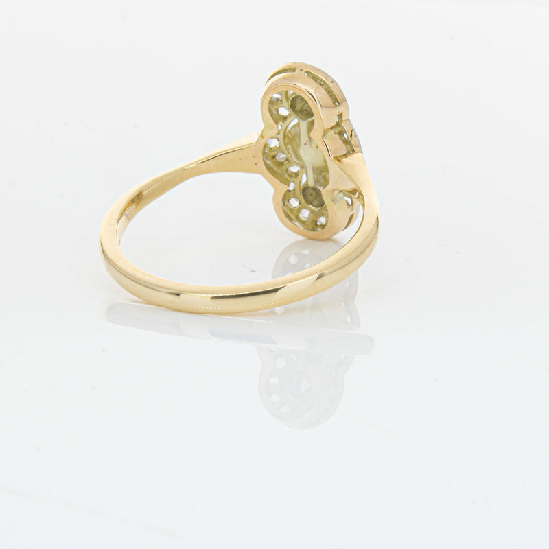Vintage 14ct Yellow Gold Pearl & Diamond Ring - Ring - Walker & Hall