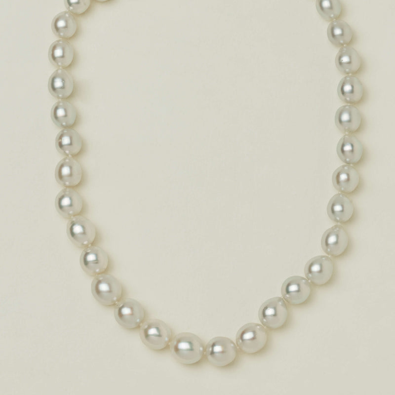18ct White Gold 10-12.3mm South Sea Pearl Strand 44cm - Necklace - Walker & Hall