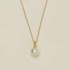 18ct Yellow Gold 12.2mm South Sea Pearl Twine Pendant - Necklace - Walker & Hall
