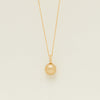 18ct Yellow Gold 12mm Golden Pearl Twine Pendant