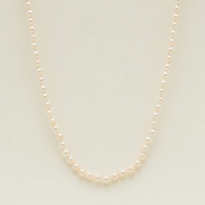 Deja Vu 9ct Yellow Gold 7-7.5mm Akoya Pearl Strand - Necklace - Walker & Hall