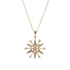 Vintage 9ct Rose Gold Seed Pearl Starburst Pendant