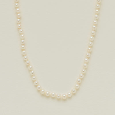Deja Vu 9ct Yellow Gold 6-6.5mm Akoya Pearl Strand 40cm
