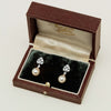 Deja Vu 18ct White Gold Akoya Pearl & Diamond Earrings