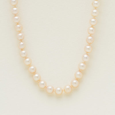 Deja Vu 9ct Yellow Gold 8mm Akoya Pearl Strand 47cm