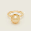 18ct Yellow Gold 11.2mm Golden Pearl Selene Ring