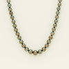 9ct White Gold 8-11mm Black Pearl Strand 44cm
