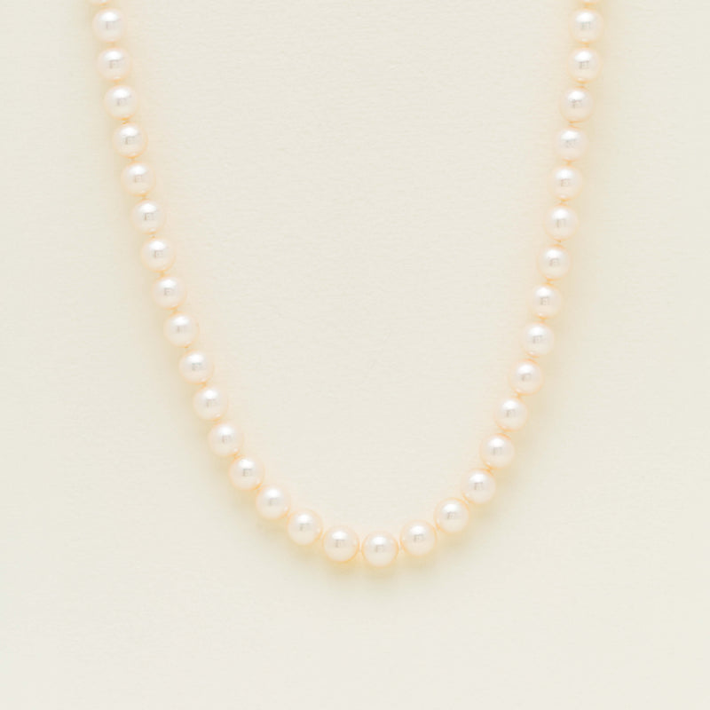 9ct White Gold Akoya 8.5-9mm Pearl Strand - 44cm