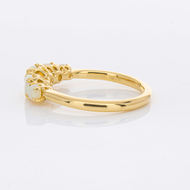 18ct Yellow Gold Five Stone Opal Octavia Ring-Ring-Walker & Hall