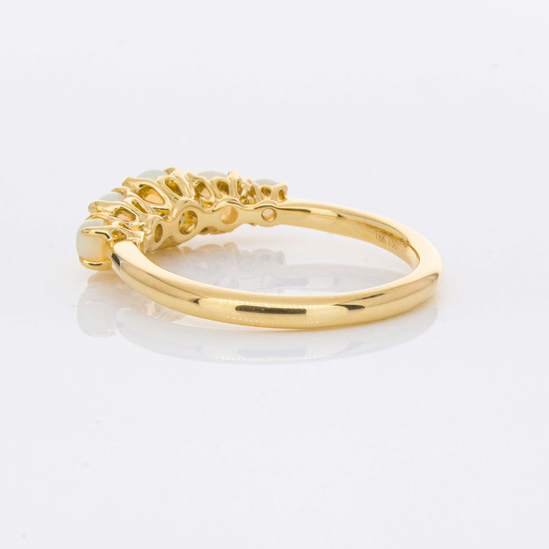 18ct Yellow Gold Five Stone Opal Octavia Ring-Ring-Walker & Hall