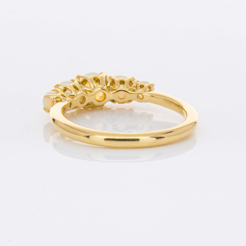 18ct Yellow Gold Five Stone Opal Octavia Ring-Ring-Walker & Hall