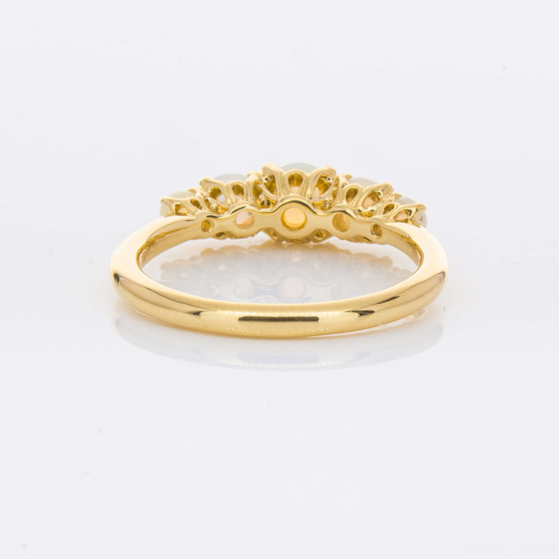 18ct Yellow Gold Five Stone Opal Octavia Ring-Ring-Walker & Hall