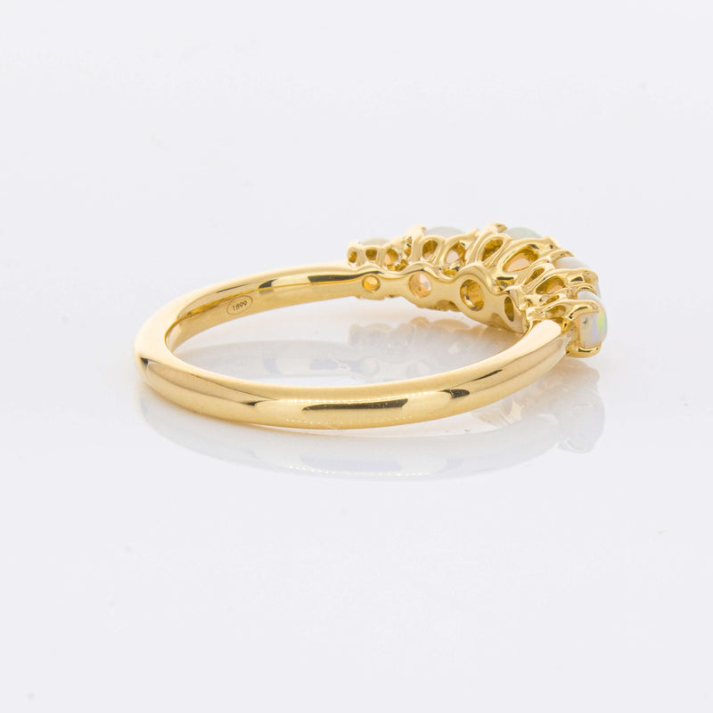 18ct Yellow Gold Five Stone Opal Octavia Ring-Ring-Walker & Hall