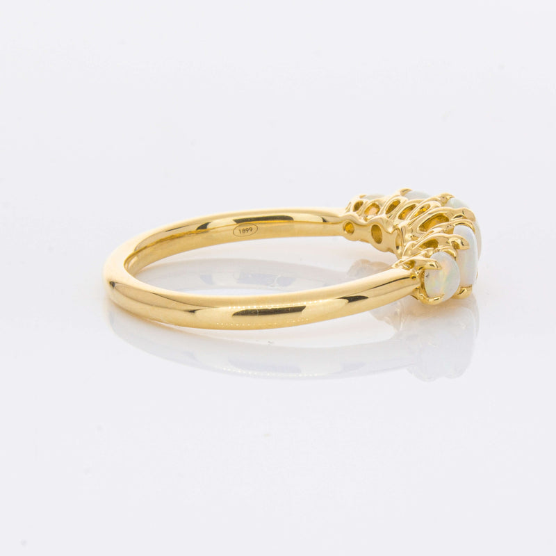 18ct Yellow Gold Five Stone Opal Octavia Ring-Ring-Walker & Hall