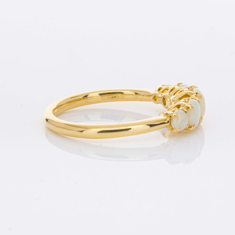 18ct Yellow Gold Five Stone Opal Octavia Ring-Ring-Walker & Hall