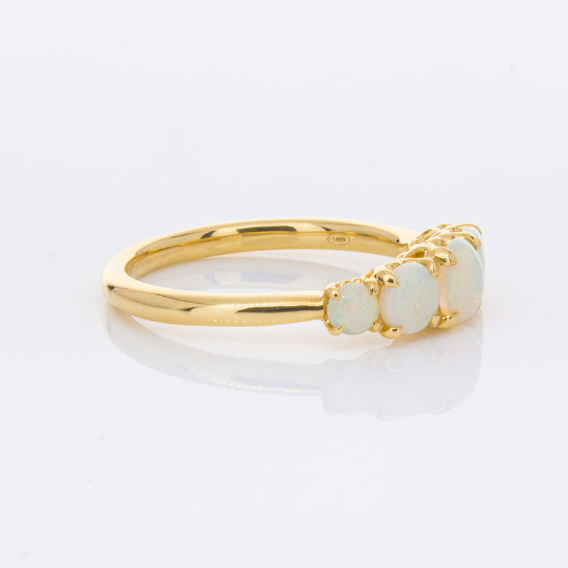 18ct Yellow Gold Five Stone Opal Octavia Ring-Ring-Walker & Hall