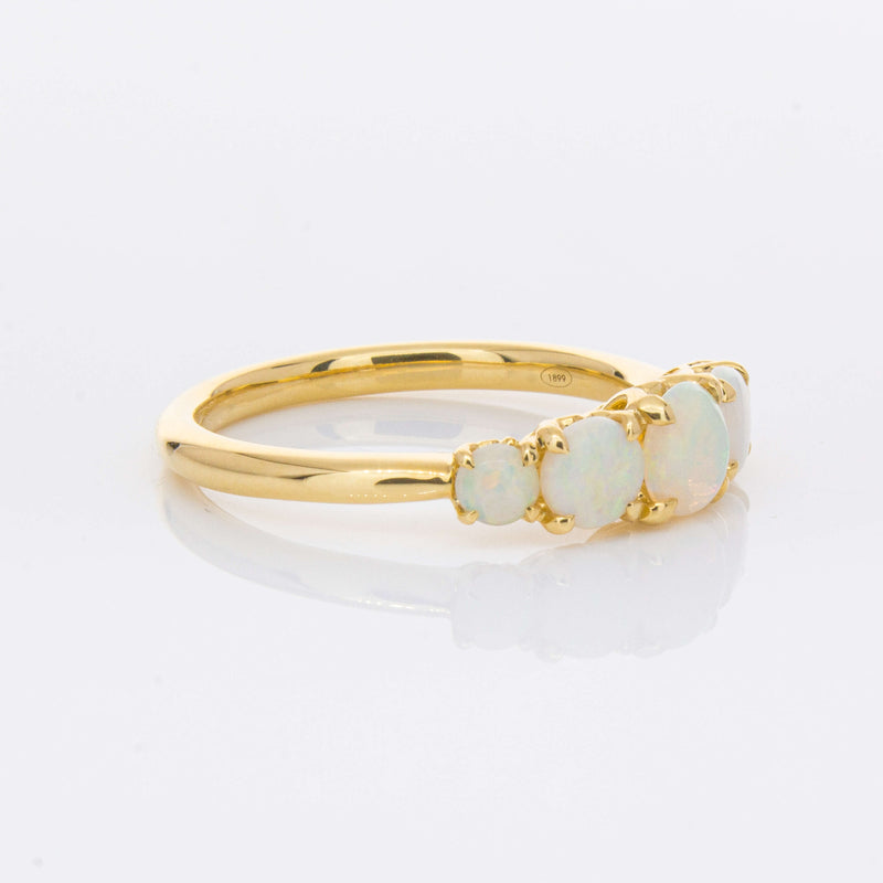 18ct Yellow Gold Five Stone Opal Octavia Ring-Ring-Walker & Hall