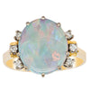 Deja Vu 18ct Yellow Gold Opal & Diamond Ring-Ring-Walker & Hall