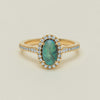 18ct Yellow Gold 1.21ct Opal & Diamond Mini Sierra Ring - Ring - Walker & Hall