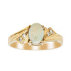Deja Vu 14ct Yellow Gold Opal & Diamond Ring - Size K 1/2 - Ring - Walker & Hall
