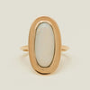 Deja Vu 15ct Rose Gold Opal Bezel-Set Ring - Ring - Walker & Hall