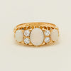 Vintage 18ct Yellow Gold Opal & Diamond Ring - Ring - Walker & Hall