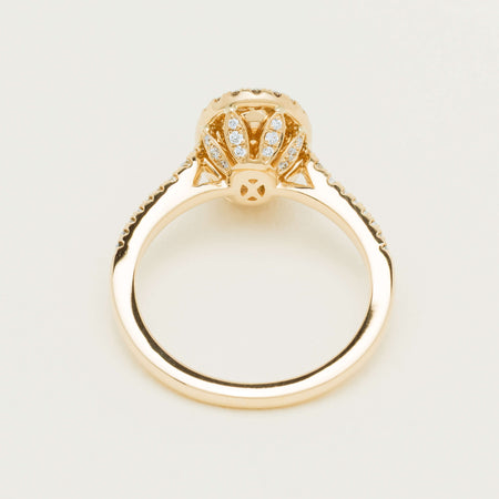 18ct Yellow Gold 1.25ct Opal & Diamond Sierra Ring
