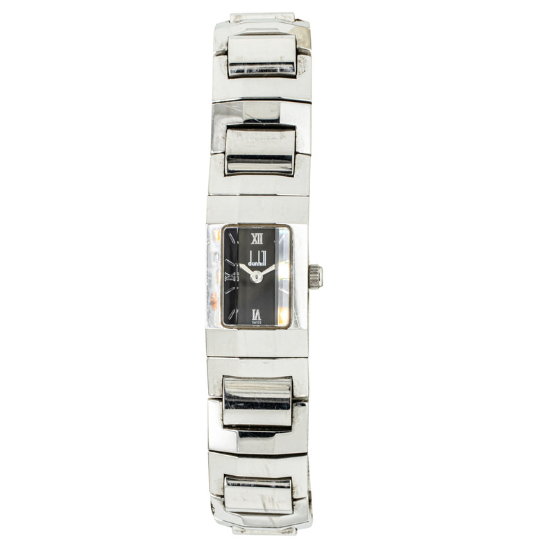 Vintage Alfred Dunhill Stainless Steel Faceted Watch-Watch-Walker & Hall