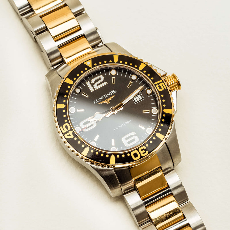 Vintage Stainless Steel Longines HydroConquest Watch