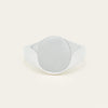 Sterling Silver Men's Oval Signet Ring - Ring - Walker & Hall