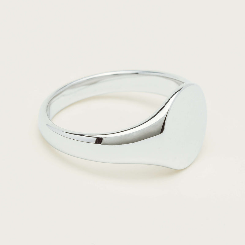 Sterling Silver Classic Signet Ring - Ring - Walker & Hall