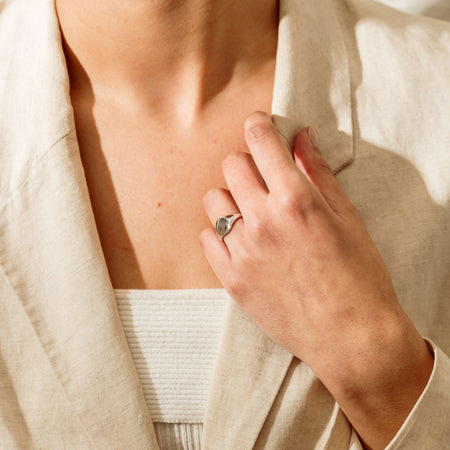 Sterling Silver Classic Signet Ring