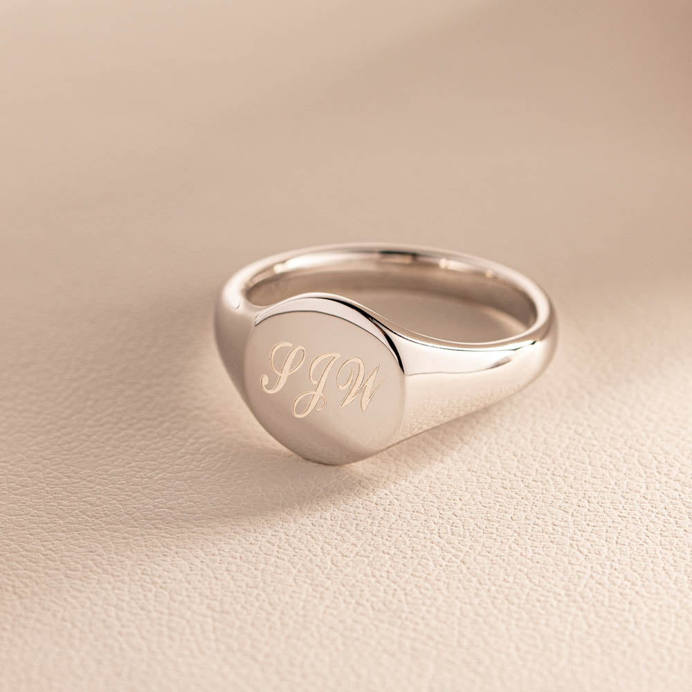 Sterling Silver Classic Signet Ring - Ring - Walker & Hall