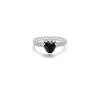 Stolen Girlfriends Club Mini Claw Ring - Sterling Silver & Onyx