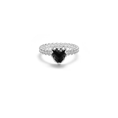 Stolen Girlfriends Club Mini Claw Ring - Sterling Silver & Onyx