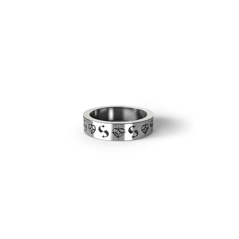 Stolen Girlfriends Club Starstruck Imprint Band - Sterling Silver - Ring - Walker & Hall