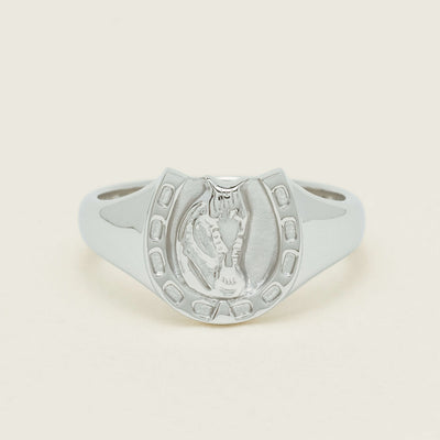 Sterling Silver Horseshoe Ring