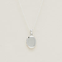 Sterling Silver Oval Locket Necklace - Necklace - Walker & Hall