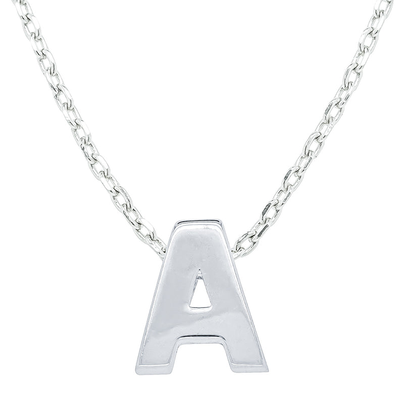 Sterling Silver Noted Letter - Necklace - Walker & Hall