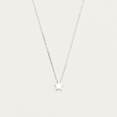 Sterling Silver Noted Letter Necklace (Pendant + Chain) - Necklace - Walker & Hall