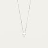 Sterling Silver Noted Letter Necklace (Pendant + Chain) - Necklace - Walker & Hall