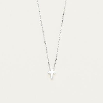 Sterling Silver Noted Letter Necklace (Pendant + Chain) - Necklace - Walker & Hall