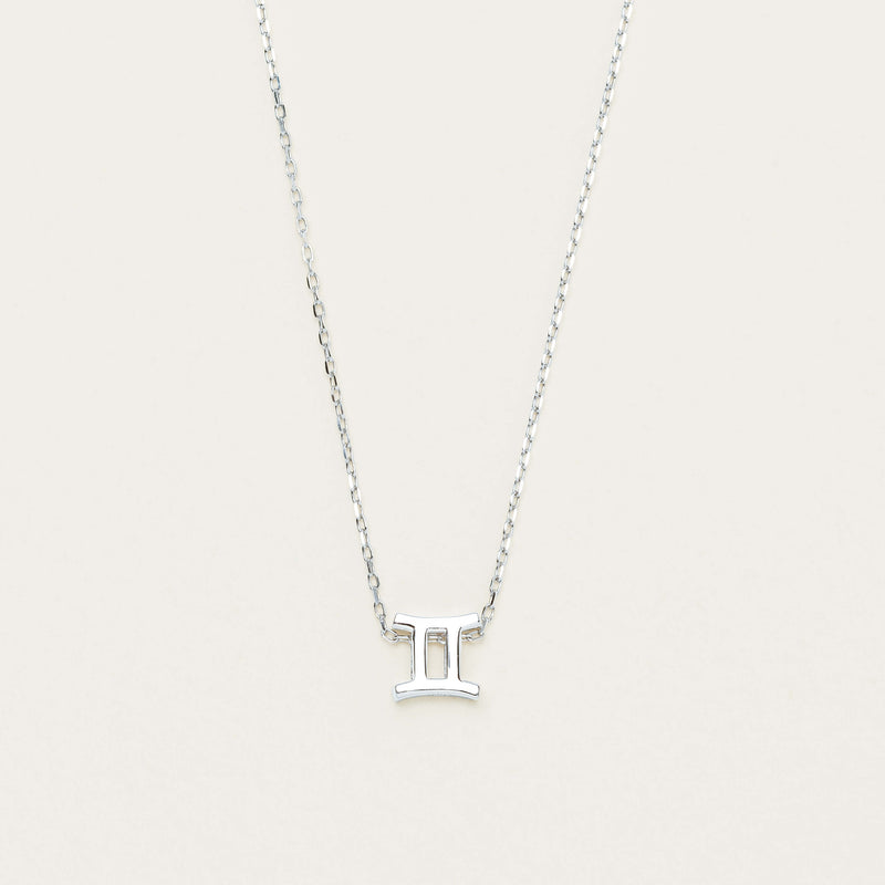 Sterling Silver Noted Zodiac - Necklace - Walker & Hall