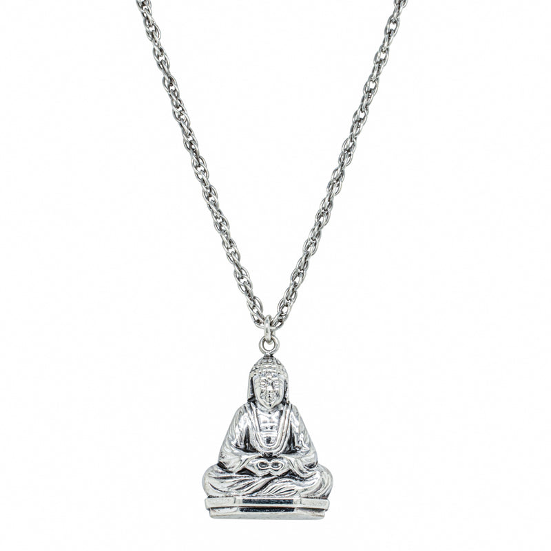 Deja Vu Sterling Silver Bhudda Pendant - Necklace - Walker & Hall