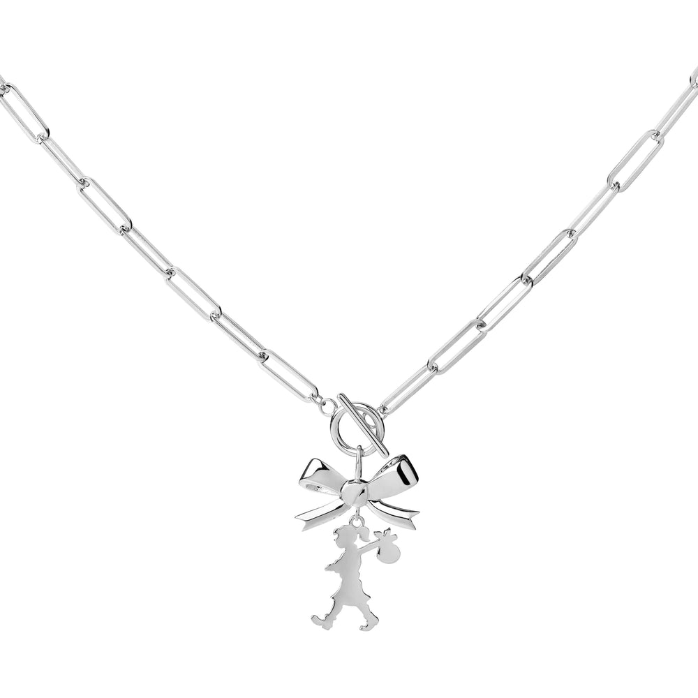 Karen Walker Girl With The Bow Necklace - Sterling Silver