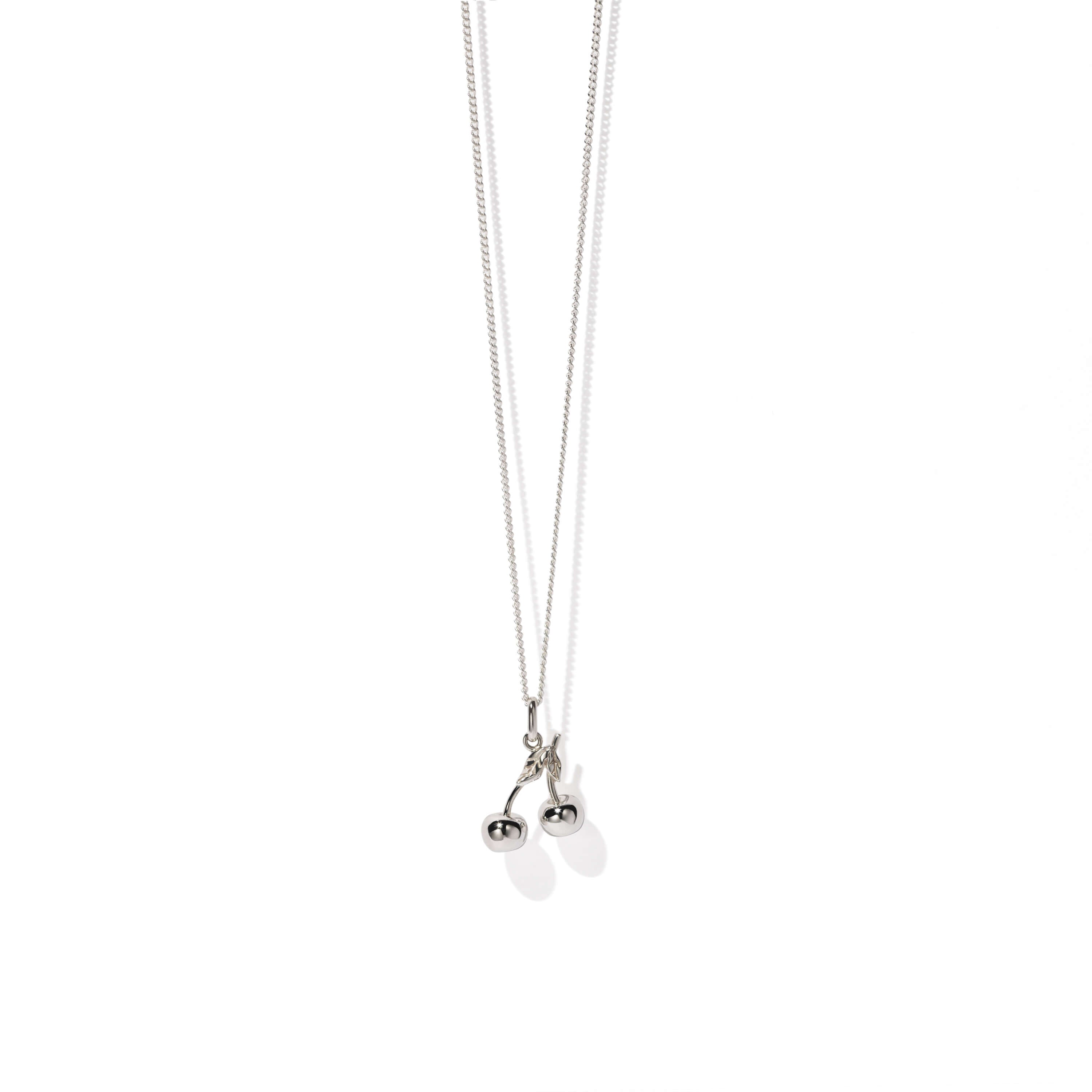 Sterling silver cherry necklace clearance
