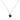 Stolen Girlfriends Club Mini Love Claw Necklace - Silver & Onyx