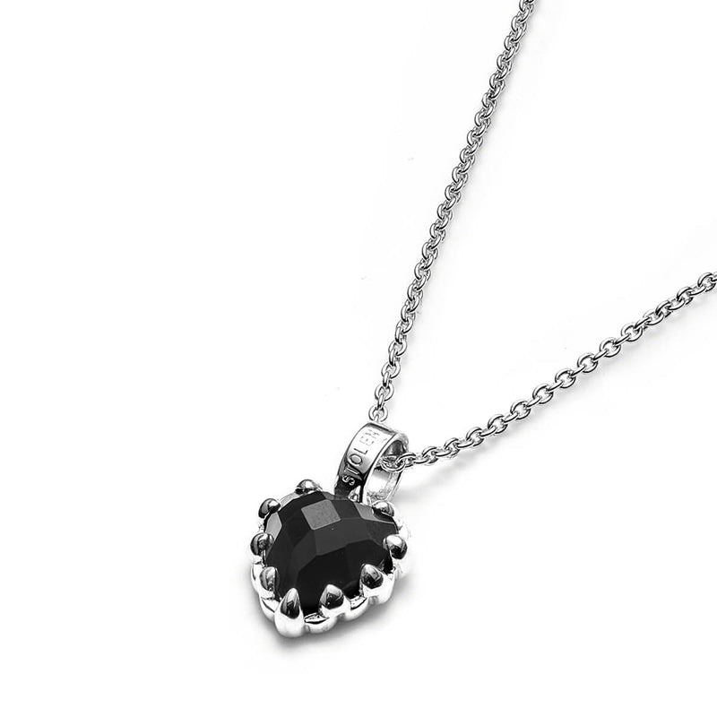 Stolen Girlfriends Club Mini Love Claw Necklace - Silver & Onyx