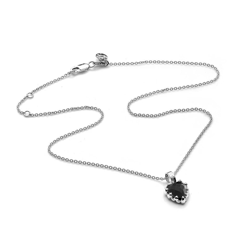 Stolen Girlfriends Club Mini Love Claw Necklace - Silver & Onyx