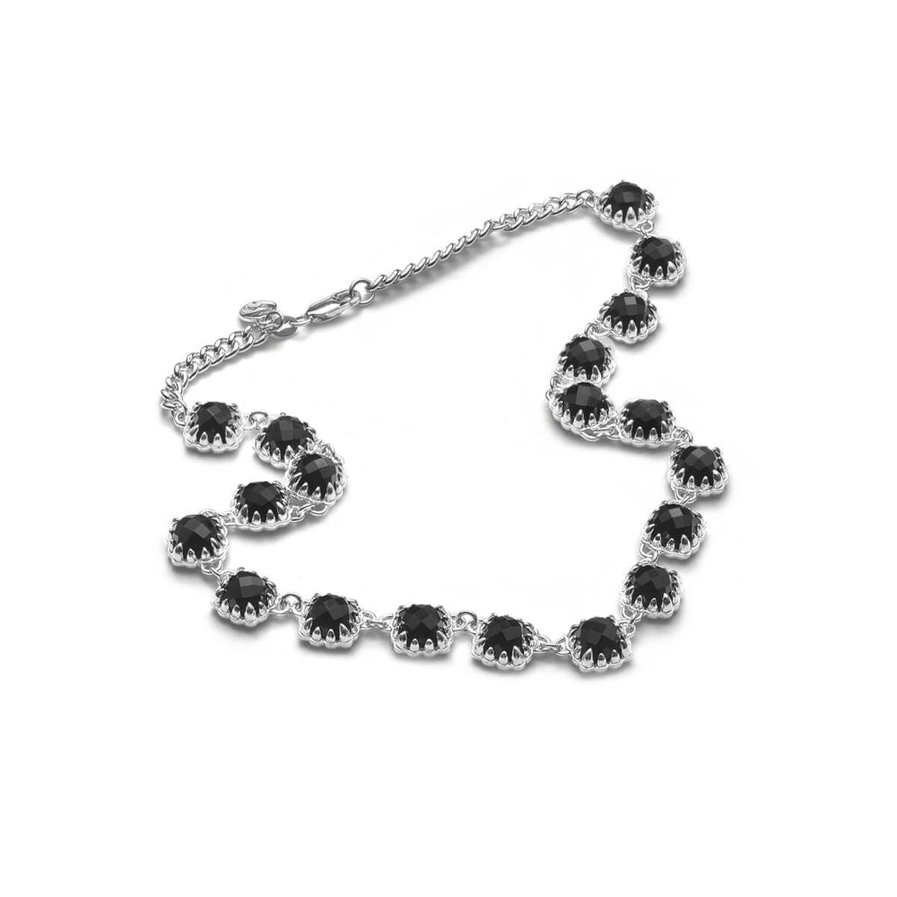 Stolen Girlfriends Club Love Claw Eternity Necklace - Silver & Onyx